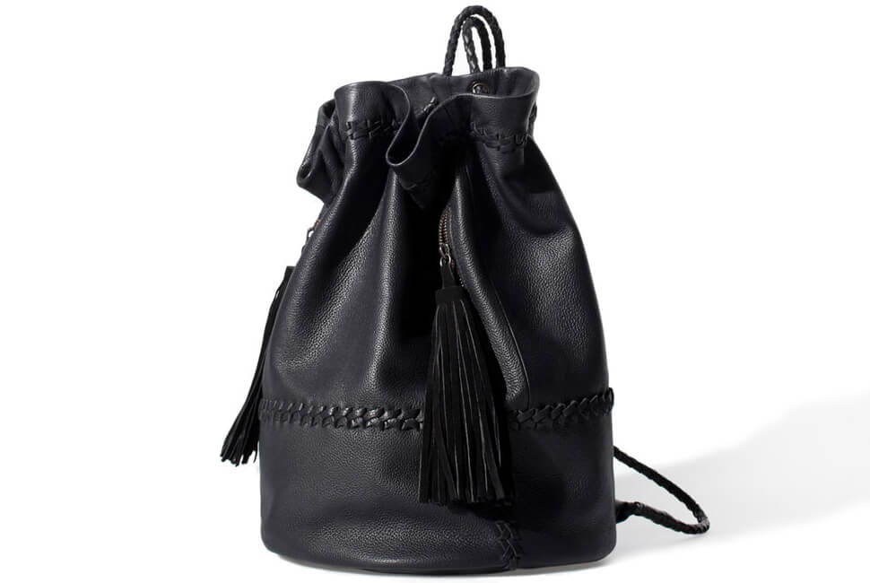 zara leather backpack